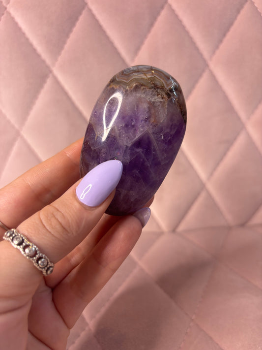 Amethyst & Agate Palmstone